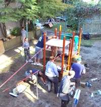 building the playground